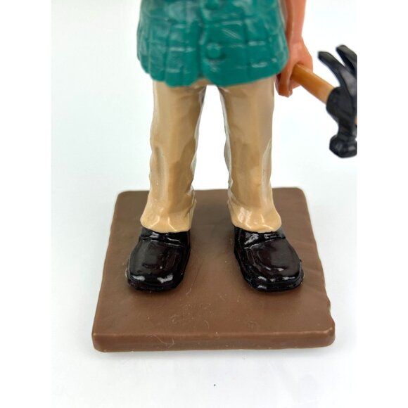 Wilton Old Man Hammer Big Thumb Cake Topper Plastic 1980 Figure Hong Kong VTG - Picture 2 of 8